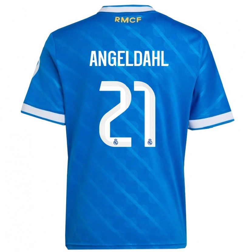 Danxen Kinder Filippa Angeldahl #21 Blau Weiß Ausweichtrikot Trikot 2025/26 T-Shirt Österreich