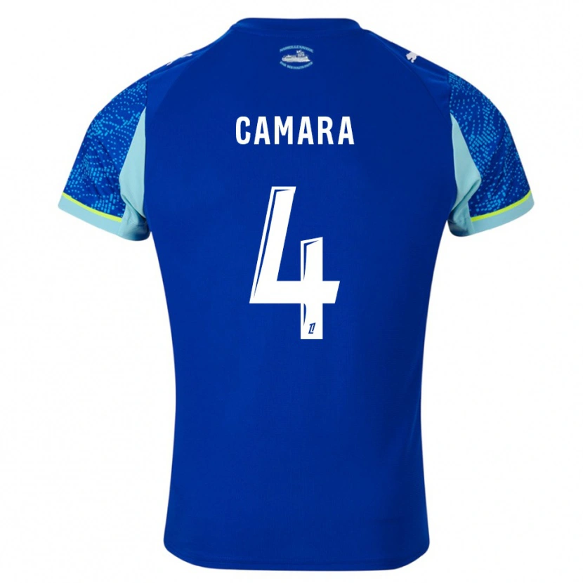 Danxen Kinder Fodé Camara #4 Himmelblau Weiß Ausweichtrikot Trikot 2025/26 T-Shirt Österreich