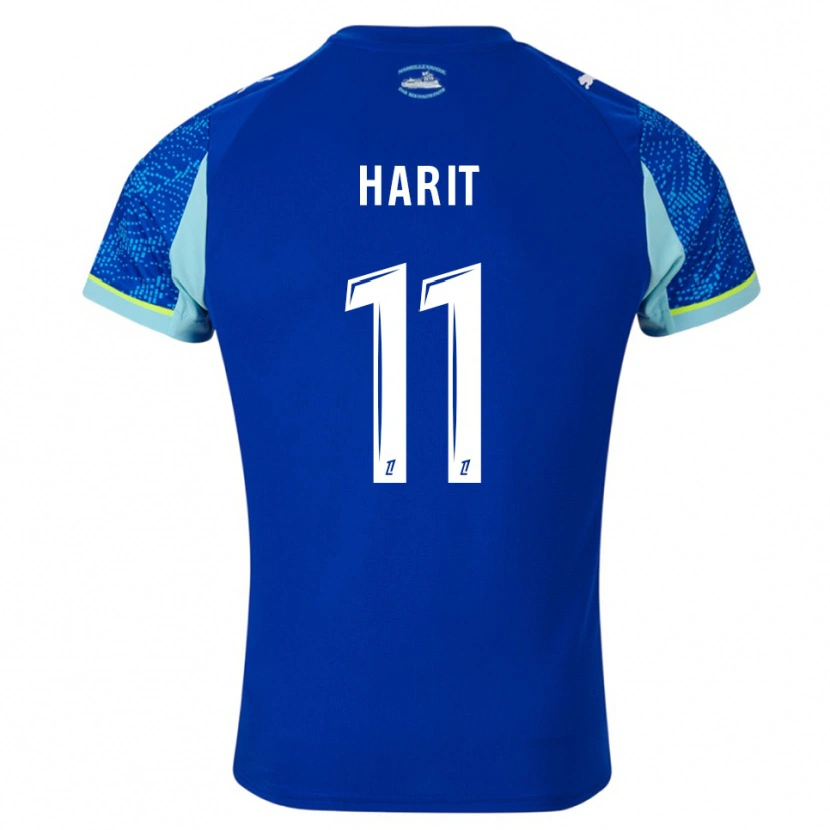Danxen Kinder Amine Harit #11 Himmelblau Weiß Ausweichtrikot Trikot 2025/26 T-Shirt Österreich