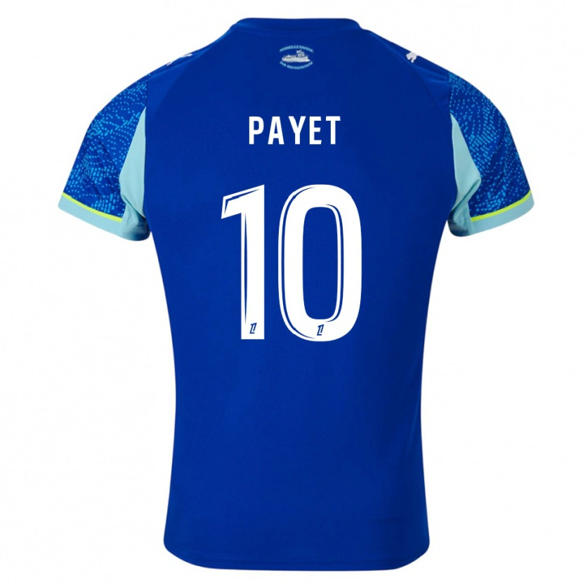 Danxen Kinder Dimitri Payet #10 Himmelblau Weiß Ausweichtrikot Trikot 2025/26 T-Shirt Österreich