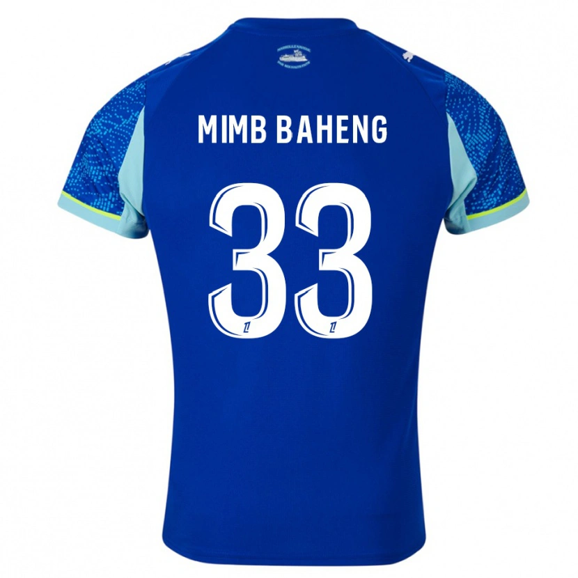 Danxen Kinder Rony Mimb Baheng #33 Himmelblau Weiß Ausweichtrikot Trikot 2025/26 T-Shirt Österreich