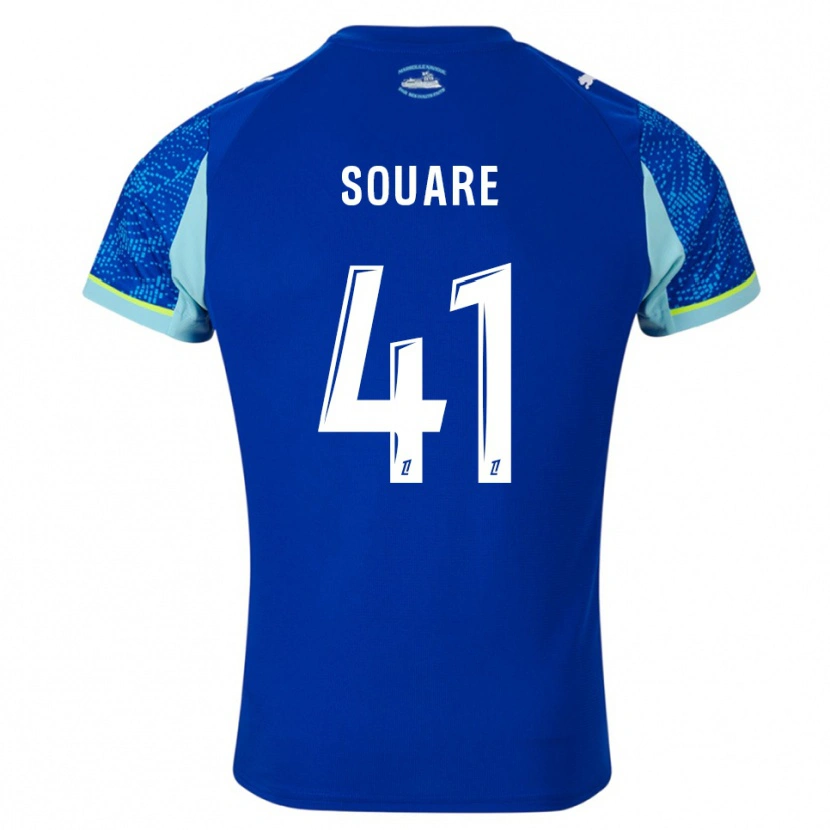 Danxen Kinder Cheick Souare #41 Himmelblau Weiß Ausweichtrikot Trikot 2025/26 T-Shirt Österreich
