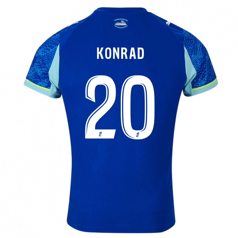 Danxen Kinder Konrad De La Fuente #20 Himmelblau Weiß Ausweichtrikot Trikot 2025/26 T-Shirt Österreich