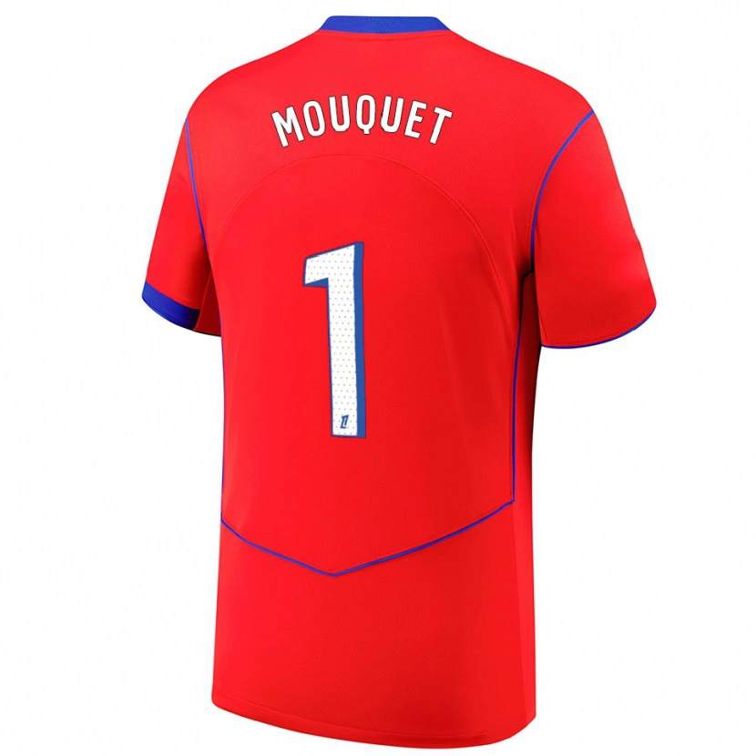 Danxen Kinder Louis Mouquet #1 Rot Blau Weiß Ausweichtrikot Trikot 2025/26 T-Shirt Österreich