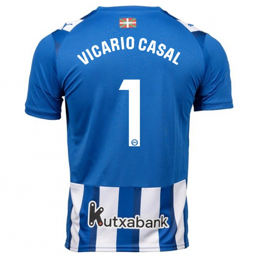 Danxen Herren Jimena Vicario Casal #1 Blau Weiß Heimtrikot Trikot 2025/26 T-Shirt Österreich