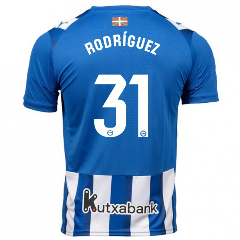 Danxen Herren Adrián Rodríguez #31 Blau Weiß Heimtrikot Trikot 2025/26 T-Shirt Österreich