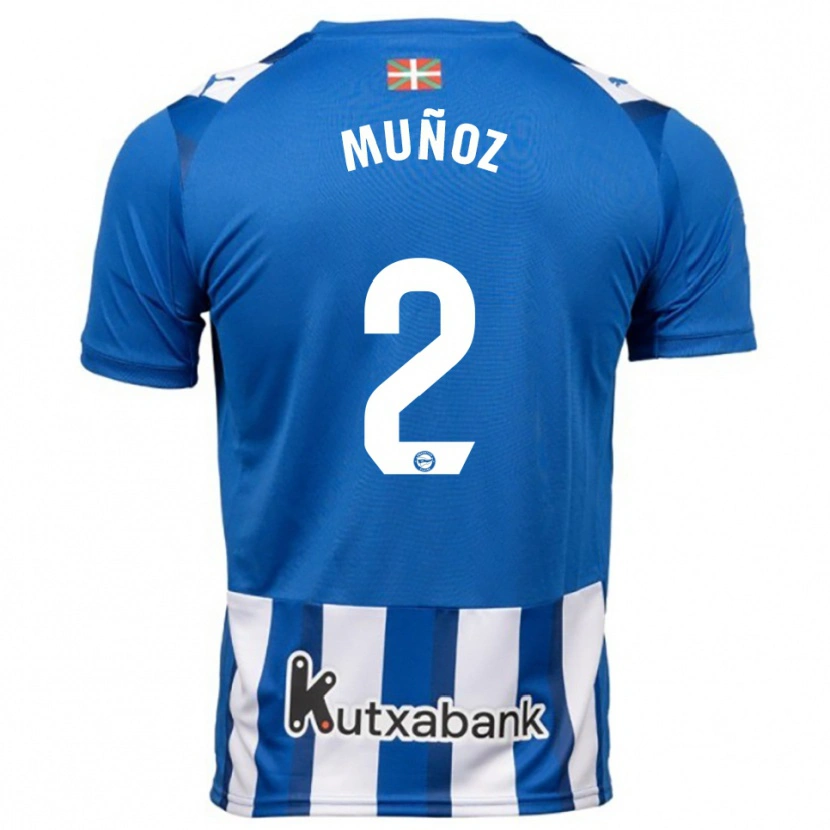 Danxen Herren Egoitz Muñoz #2 Blau Weiß Heimtrikot Trikot 2025/26 T-Shirt Österreich