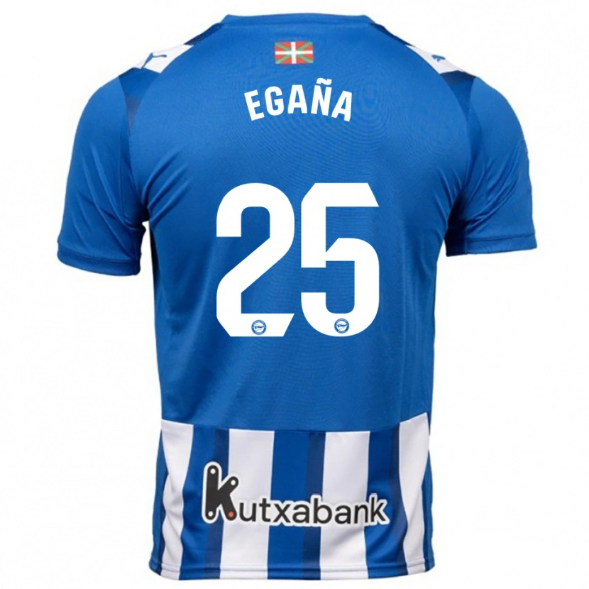 Danxen Herren Eider Egaña #25 Blau Weiß Heimtrikot Trikot 2025/26 T-Shirt Österreich