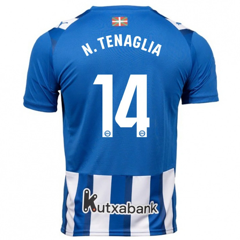Danxen Herren Nahuel Tenaglia #14 Blau Weiß Heimtrikot Trikot 2025/26 T-Shirt Österreich
