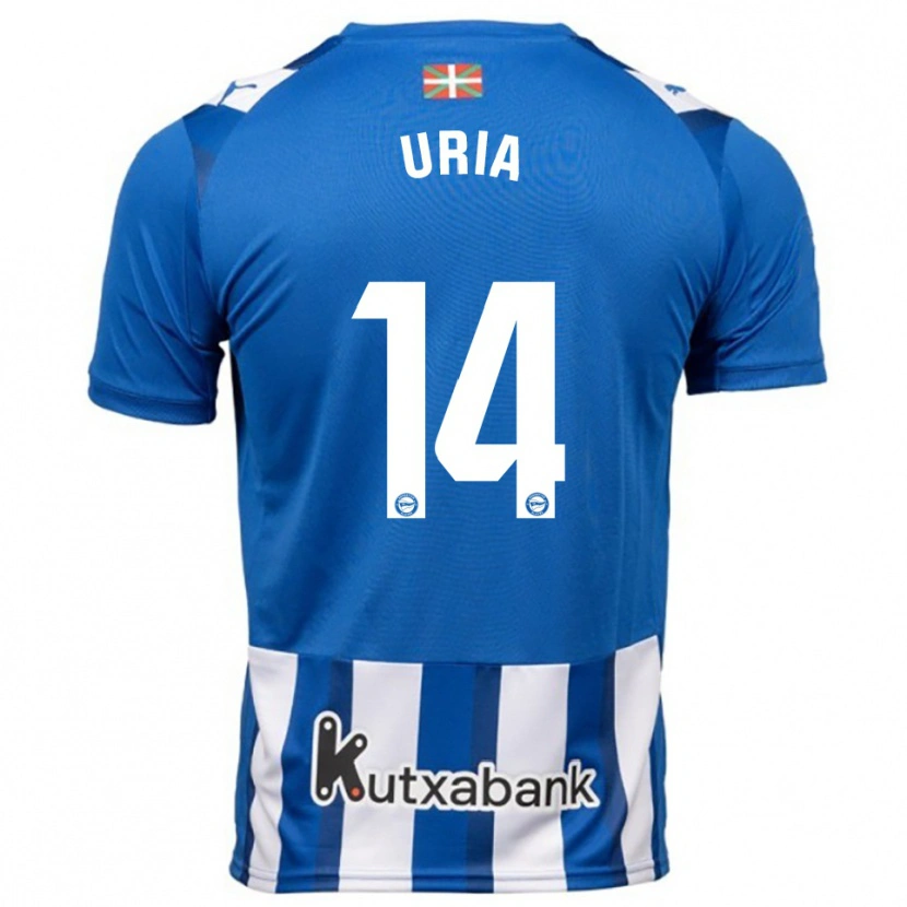 Danxen Herren Iker Uria #14 Blau Weiß Heimtrikot Trikot 2025/26 T-Shirt Österreich