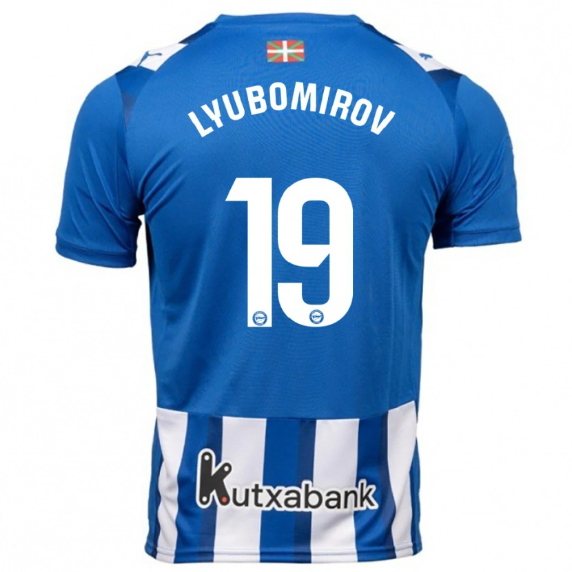 Danxen Herren Daniel Lyubomirov #19 Blau Weiß Heimtrikot Trikot 2025/26 T-Shirt Österreich