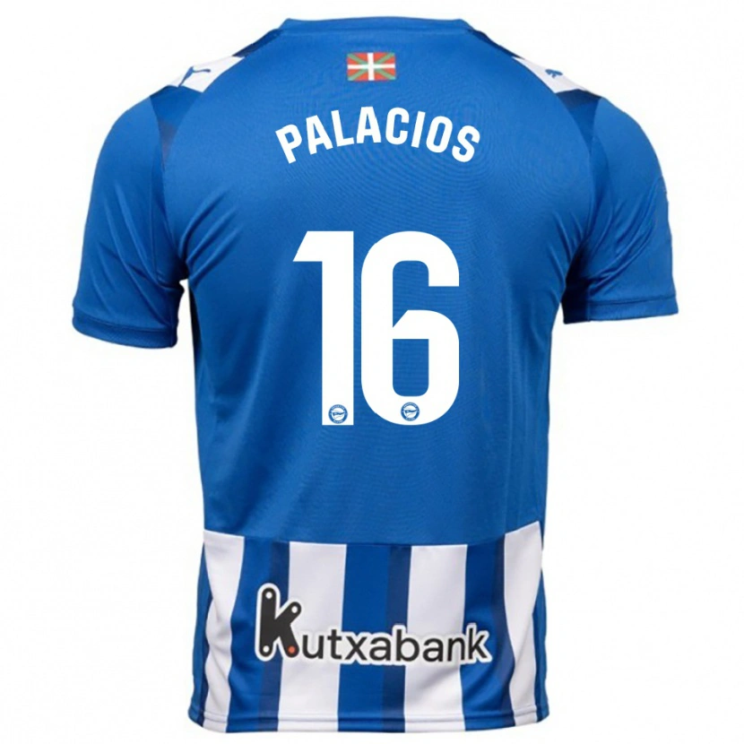 Danxen Herren Aser Palacios #16 Blau Weiß Heimtrikot Trikot 2025/26 T-Shirt Österreich
