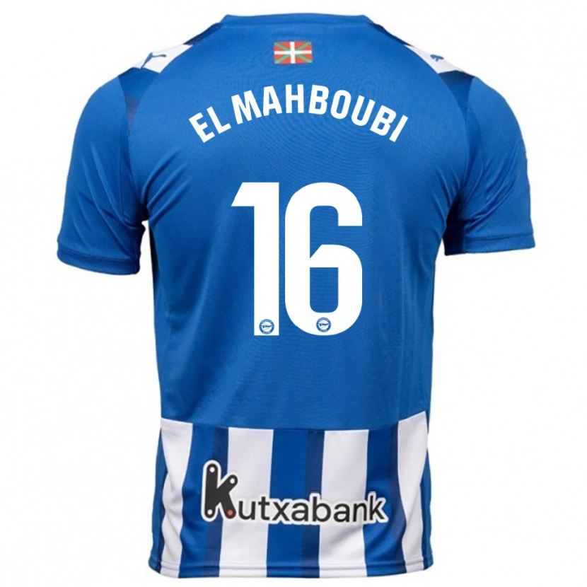Danxen Herren Sami El Mahboubi #16 Blau Weiß Heimtrikot Trikot 2025/26 T-Shirt Österreich