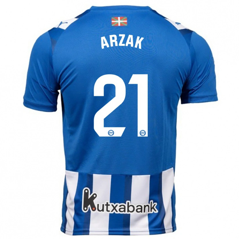 Danxen Herren Andoni Arzak #21 Blau Weiß Heimtrikot Trikot 2025/26 T-Shirt Österreich