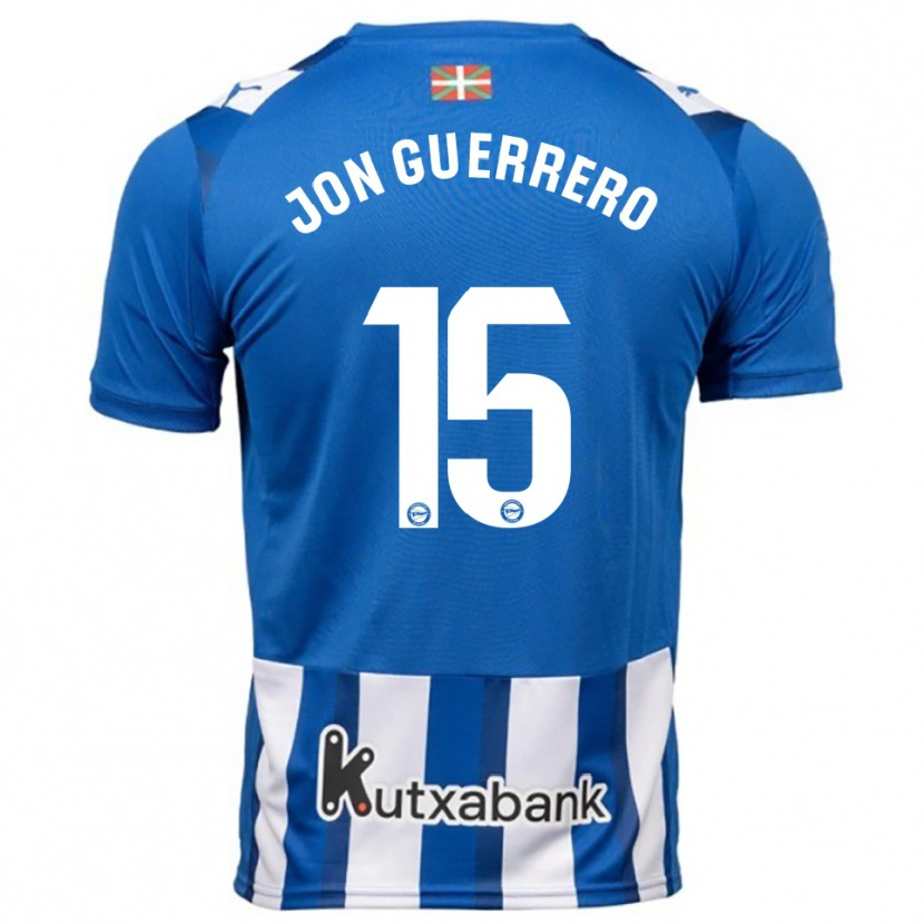 Danxen Herren Julen Jon Guerrero #15 Blau Weiß Heimtrikot Trikot 2025/26 T-Shirt Österreich