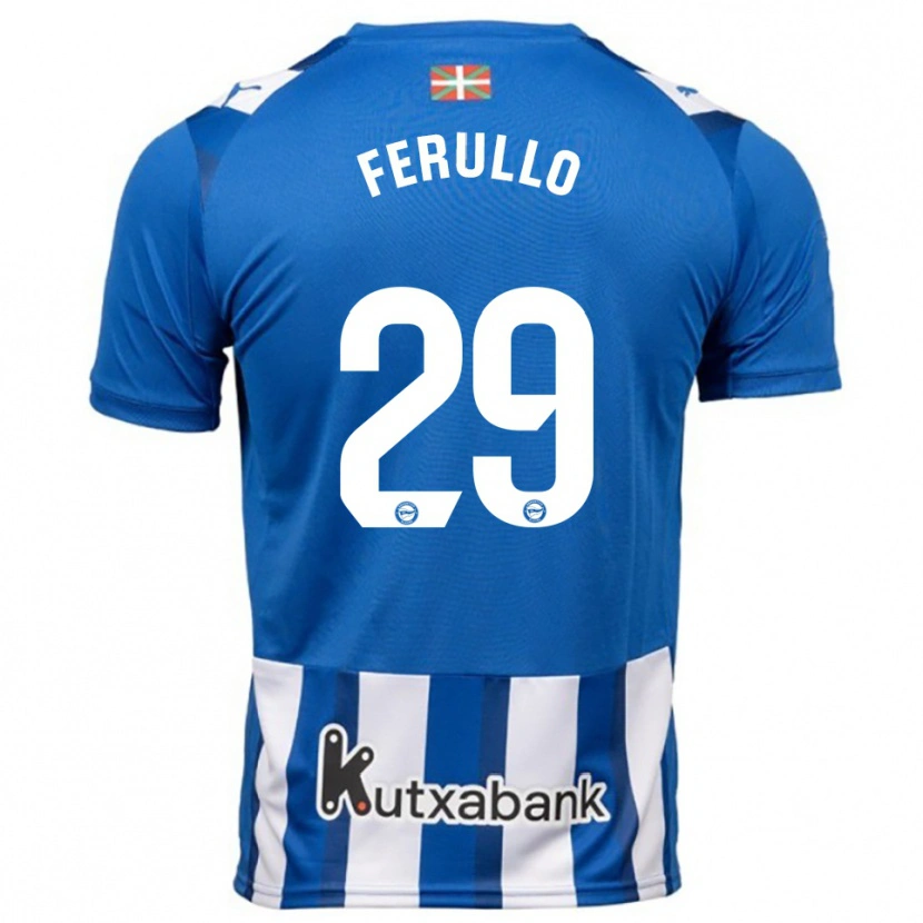 Danxen Herren Flavio Ferullo #29 Blau Weiß Heimtrikot Trikot 2025/26 T-Shirt Österreich