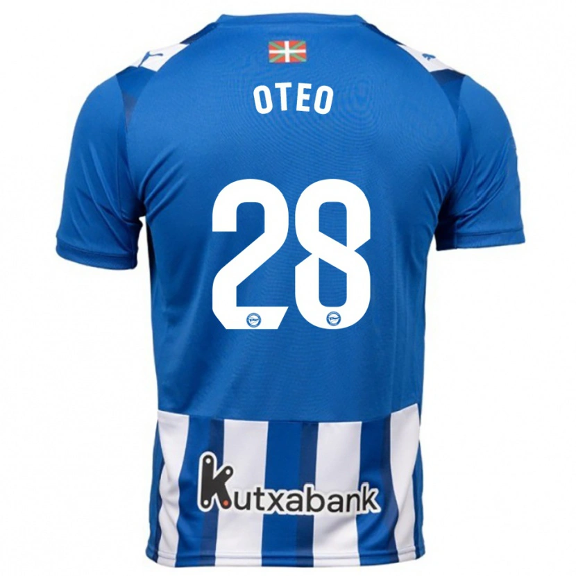 Danxen Herren Iñigo Oteo #28 Blau Weiß Heimtrikot Trikot 2025/26 T-Shirt Österreich