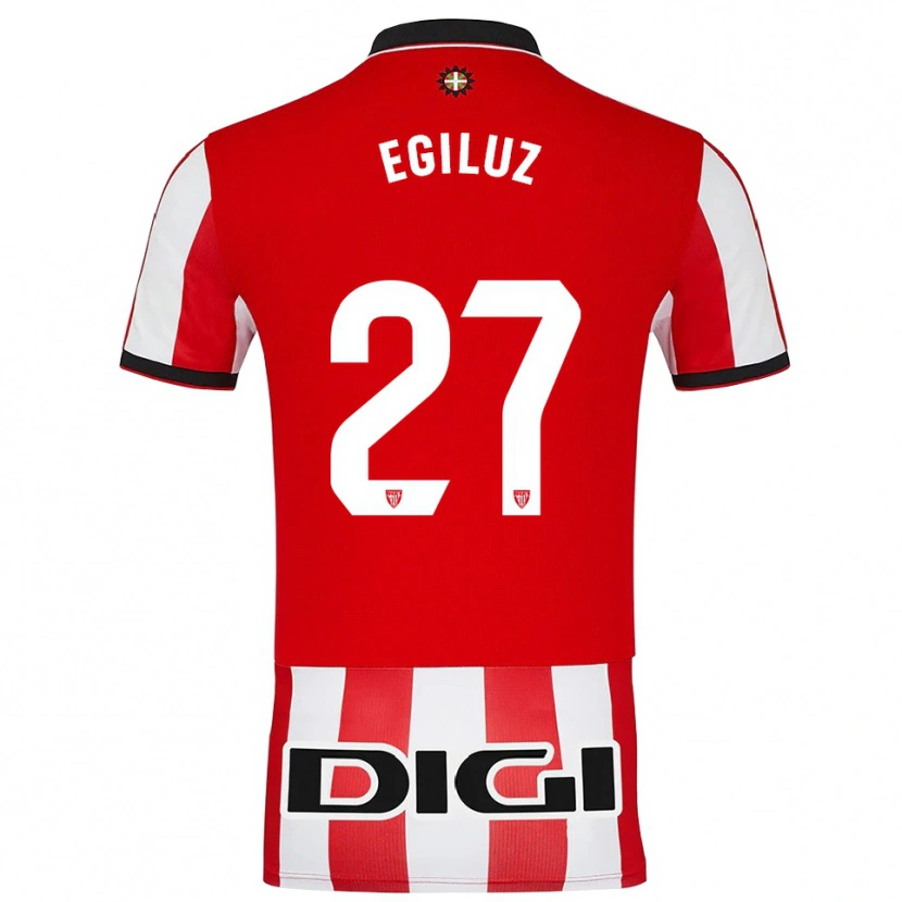 Danxen Herren Unai Egiluz #27 Rot Weiß Heimtrikot Trikot 2025/26 T-Shirt Österreich
