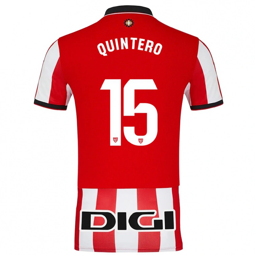 Danxen Herren Iker Quintero #15 Rot Weiß Heimtrikot Trikot 2025/26 T-Shirt Österreich