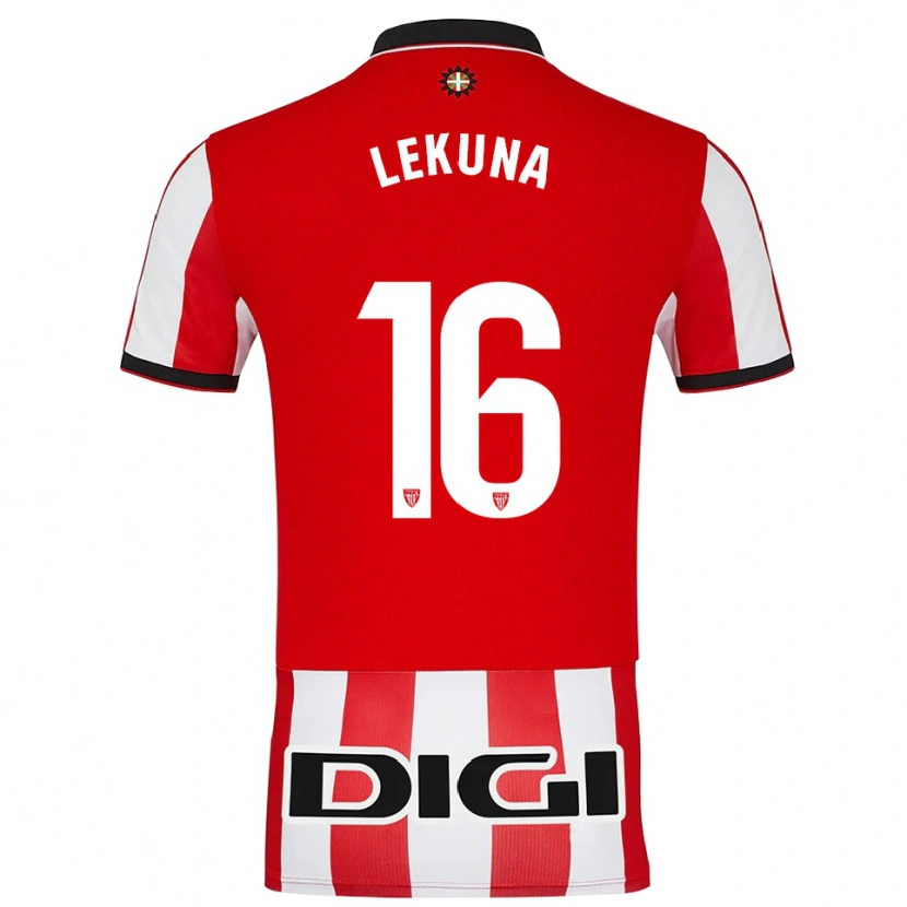 Danxen Herren Adrián Lekuna #16 Rot Weiß Heimtrikot Trikot 2025/26 T-Shirt Österreich