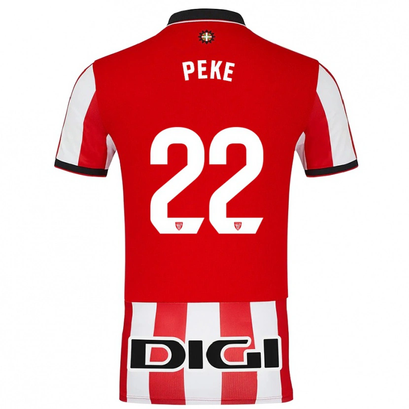 Danxen Herren Ainize Barea Núñez #22 Rot Weiß Heimtrikot Trikot 2025/26 T-Shirt Österreich
