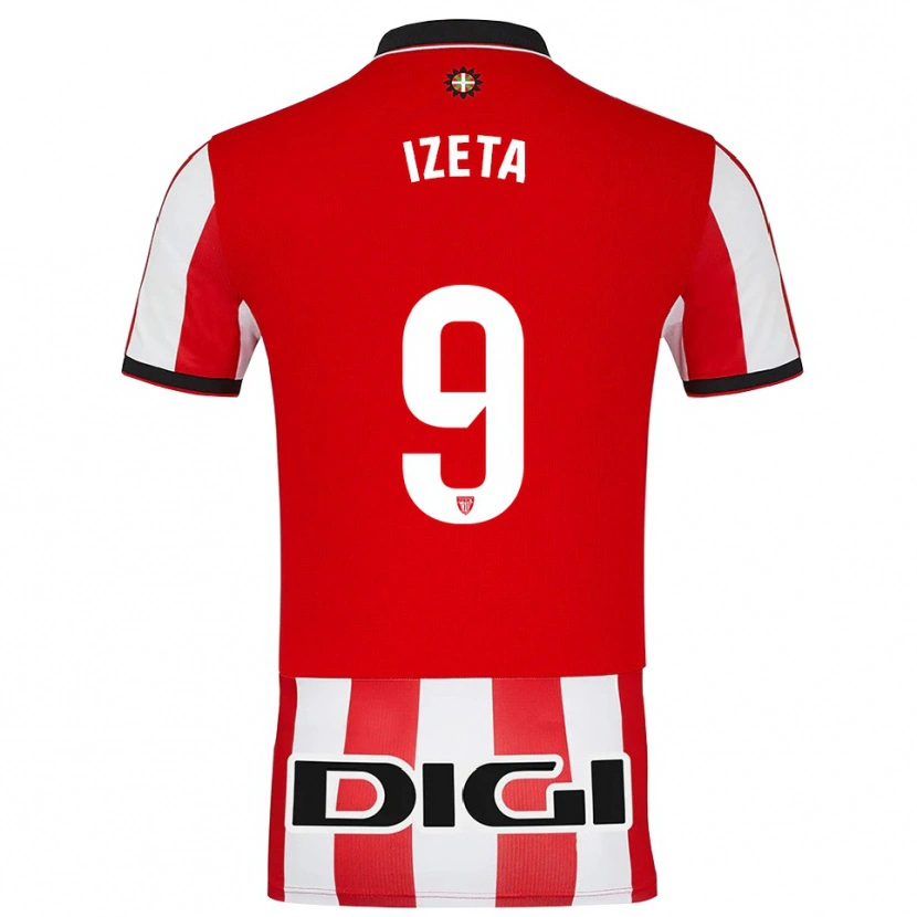 Danxen Herren Urko Izeta #9 Rot Weiß Heimtrikot Trikot 2025/26 T-Shirt Österreich