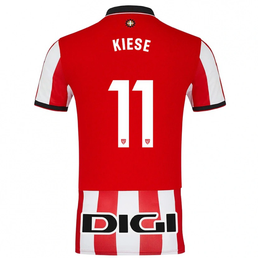 Danxen Herren Manasse Kiese #11 Rot Weiß Heimtrikot Trikot 2025/26 T-Shirt Österreich