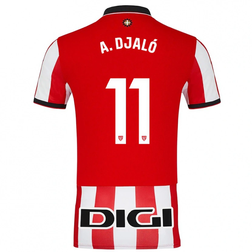 Danxen Herren Álvaro Djaló #11 Rot Weiß Heimtrikot Trikot 2025/26 T-Shirt Österreich