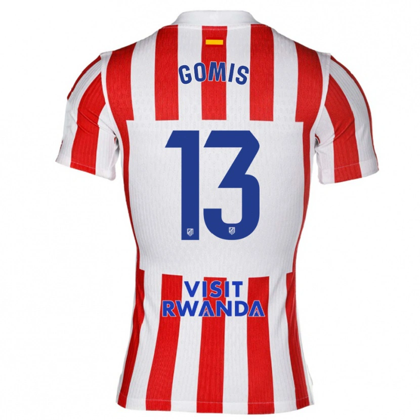 Danxen Herren Antonio Gomis #13 Rot Weiß Heimtrikot Trikot 2025/26 T-Shirt Österreich