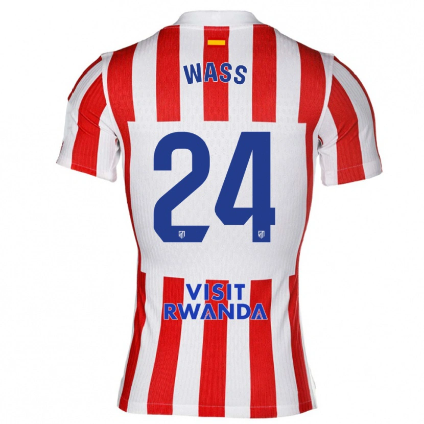 Danxen Herren Daniel Wass #24 Rot Weiß Heimtrikot Trikot 2025/26 T-Shirt Österreich