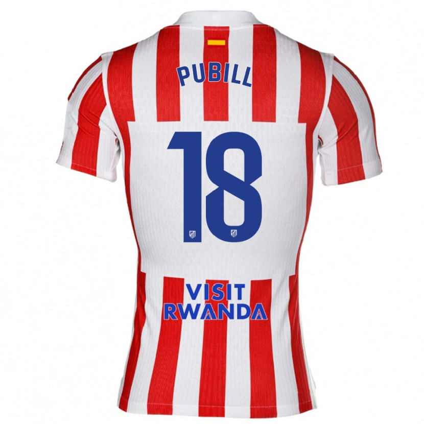 Danxen Herren Marc Pubill #18 Rot Weiß Heimtrikot Trikot 2025/26 T-Shirt Österreich
