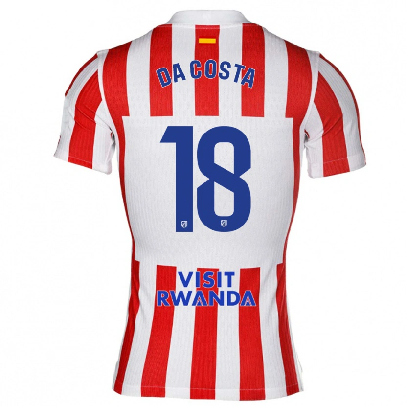 Danxen Herren Mario Da Costa #18 Rot Weiß Heimtrikot Trikot 2025/26 T-Shirt Österreich