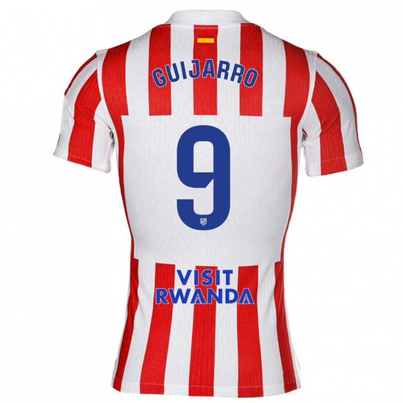 Danxen Herren Sheila Guijarro #9 Rot Weiß Heimtrikot Trikot 2025/26 T-Shirt Österreich