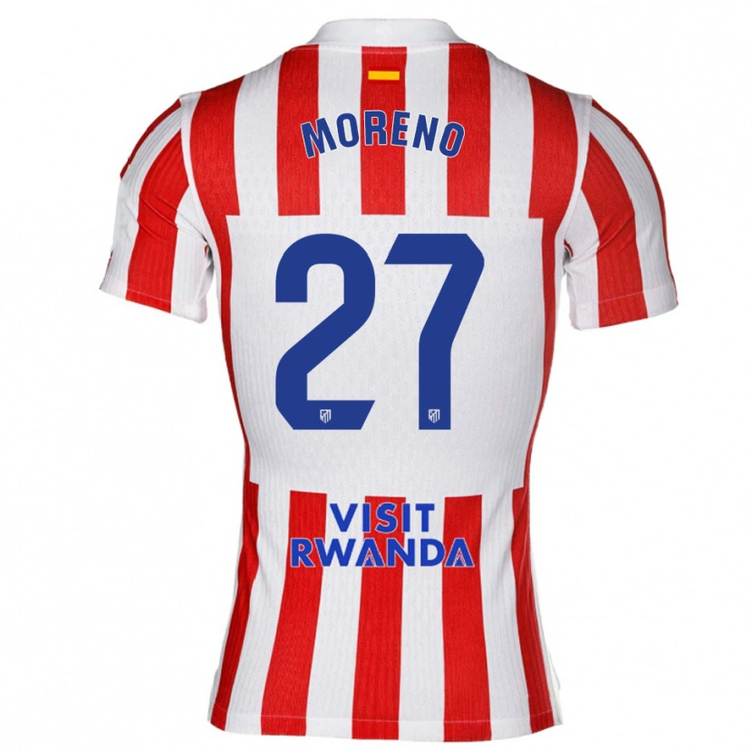 Danxen Herren Emma Moreno #27 Rot Weiß Heimtrikot Trikot 2025/26 T-Shirt Österreich