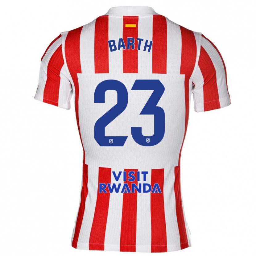 Danxen Herren Merle Barth #23 Rot Weiß Heimtrikot Trikot 2025/26 T-Shirt Österreich