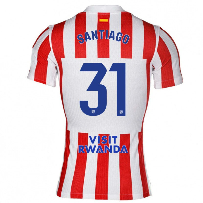 Danxen Herren Abraham Santiago #31 Rot Weiß Heimtrikot Trikot 2025/26 T-Shirt Österreich