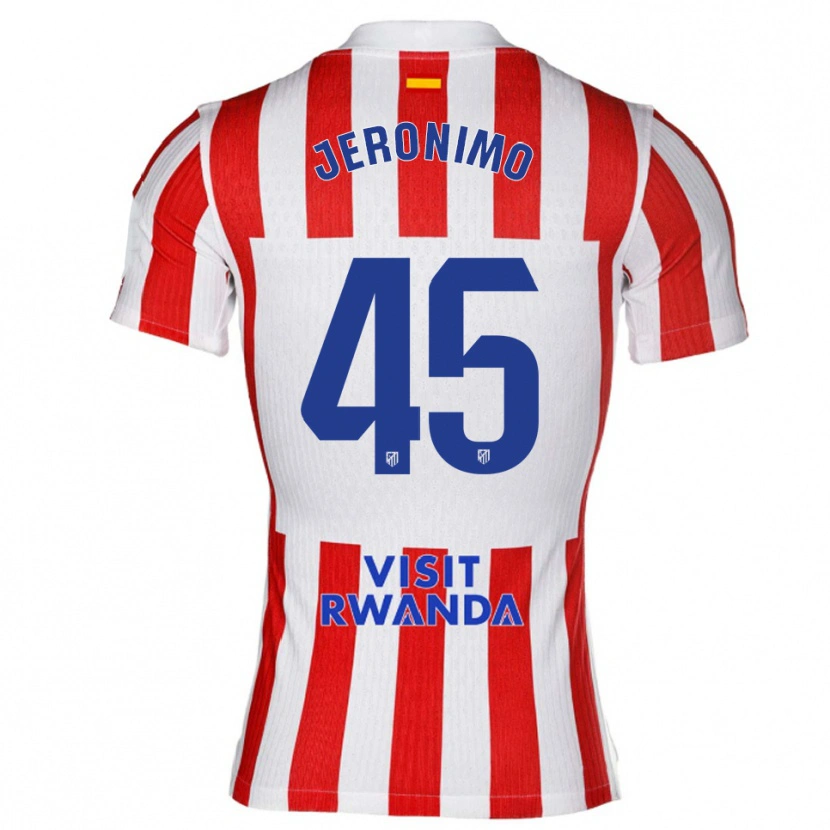 Danxen Herren Isaiah Jeronimo #45 Rot Weiß Heimtrikot Trikot 2025/26 T-Shirt Österreich