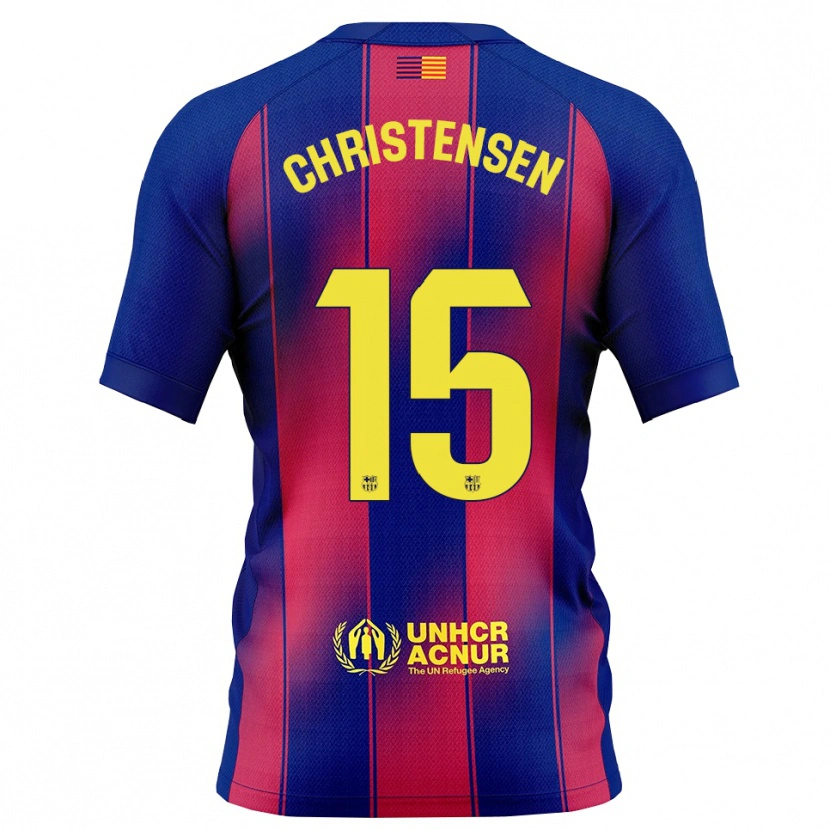 Danxen Herren Andreas Christensen #15 Blau Rot Heimtrikot Trikot 2025/26 T-Shirt Österreich