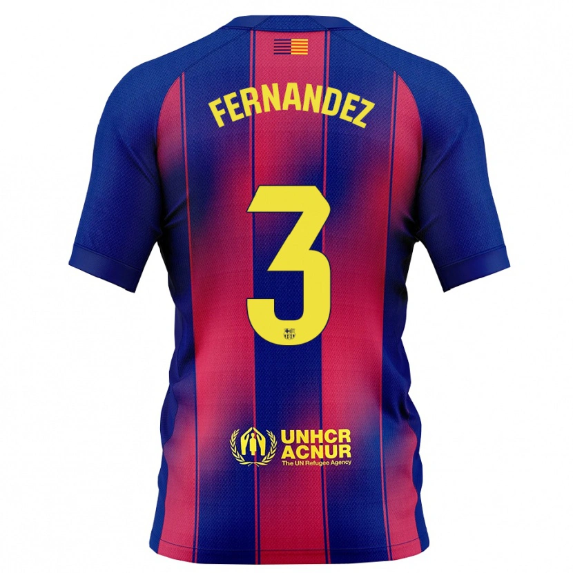Danxen Herren Jana Fernandez #3 Blau Rot Heimtrikot Trikot 2025/26 T-Shirt Österreich