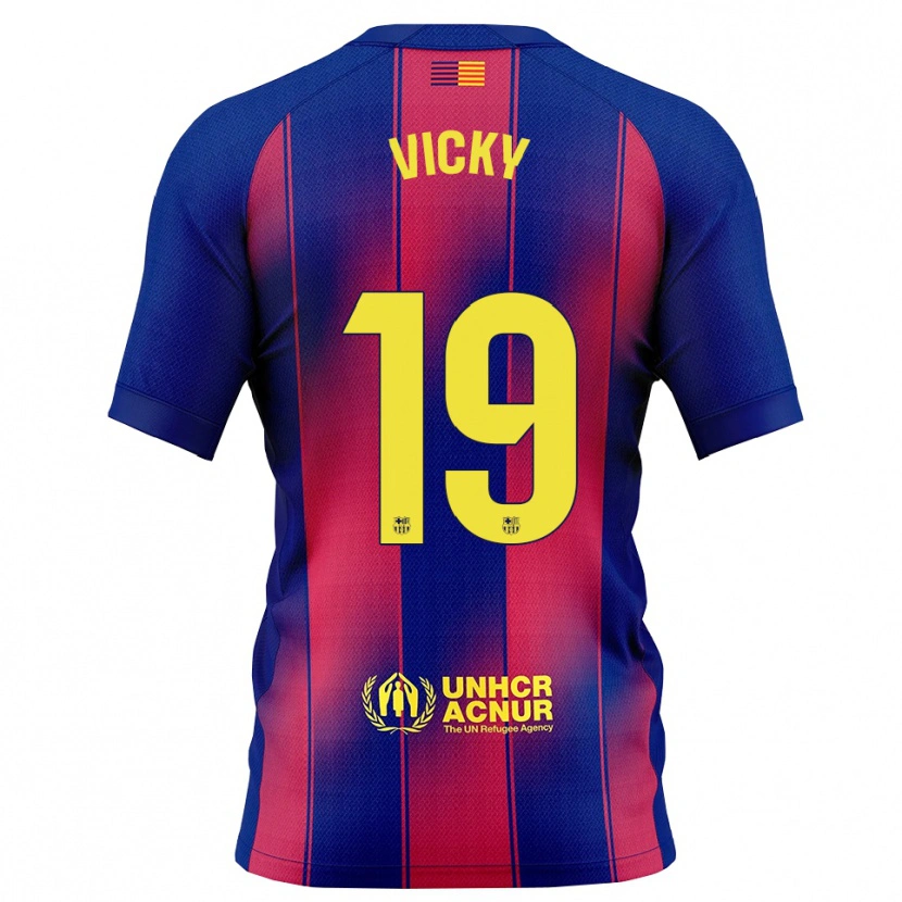 Danxen Herren Vicky López #19 Blau Rot Heimtrikot Trikot 2025/26 T-Shirt Österreich