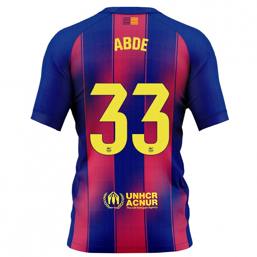 Danxen Herren Ez Abde #33 Blau Rot Heimtrikot Trikot 2025/26 T-Shirt Österreich