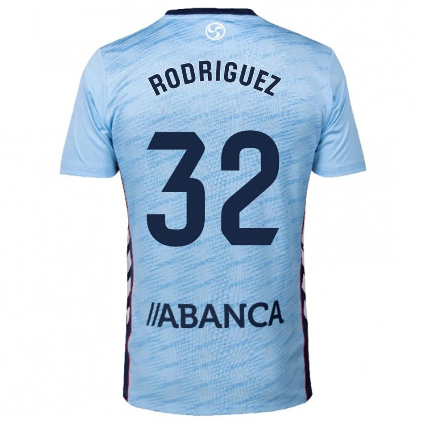Danxen Herren Javi Rodríguez #32 Himmelblau Rot Heimtrikot Trikot 2025/26 T-Shirt Österreich