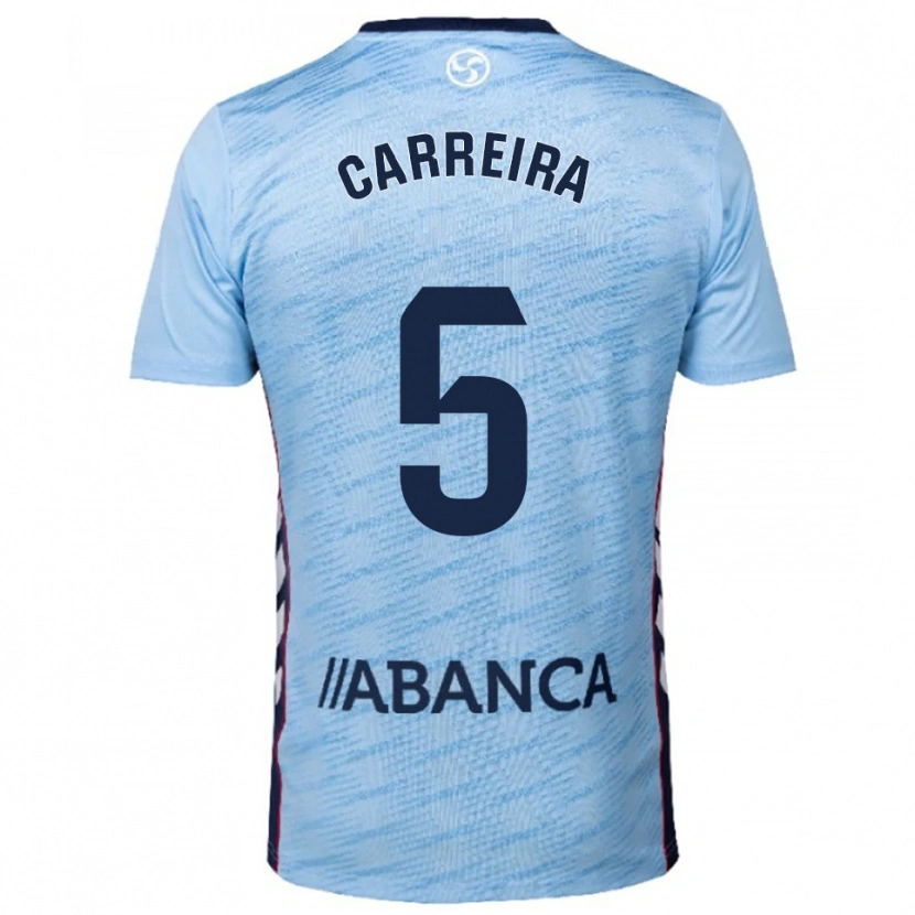 Danxen Herren Sergio Carreira #5 Himmelblau Rot Heimtrikot Trikot 2025/26 T-Shirt Österreich
