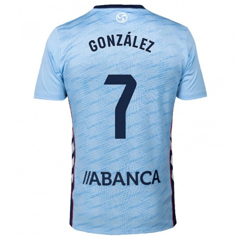 Danxen Herren Hugo González #7 Himmelblau Rot Heimtrikot Trikot 2025/26 T-Shirt Österreich