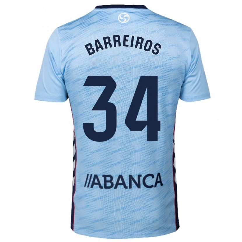 Danxen Herren Iago Barreiros #34 Himmelblau Rot Heimtrikot Trikot 2025/26 T-Shirt Österreich