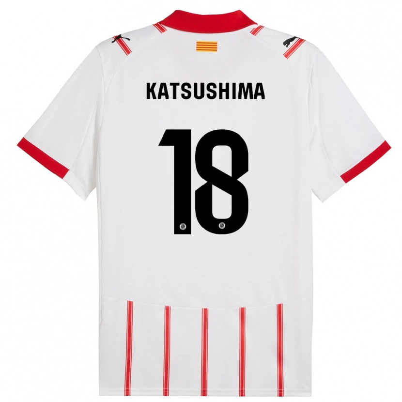 Danxen Herren Shinnosuke Katsushima #18 Weiß Rot Heimtrikot Trikot 2025/26 T-Shirt Österreich