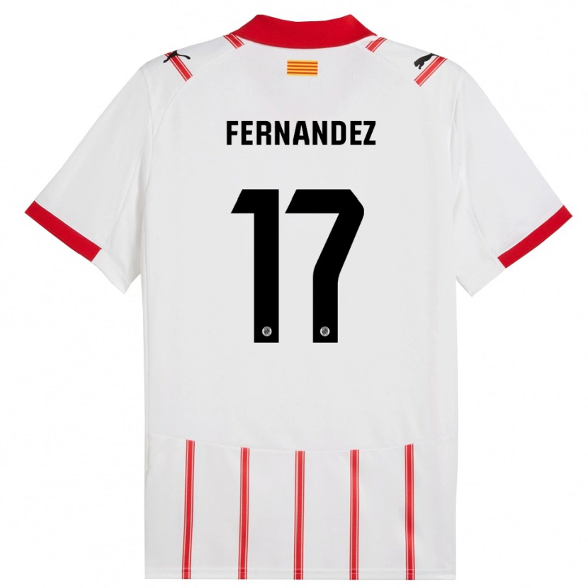 Danxen Herren Daniel Fernández #17 Weiß Rot Heimtrikot Trikot 2025/26 T-Shirt Österreich