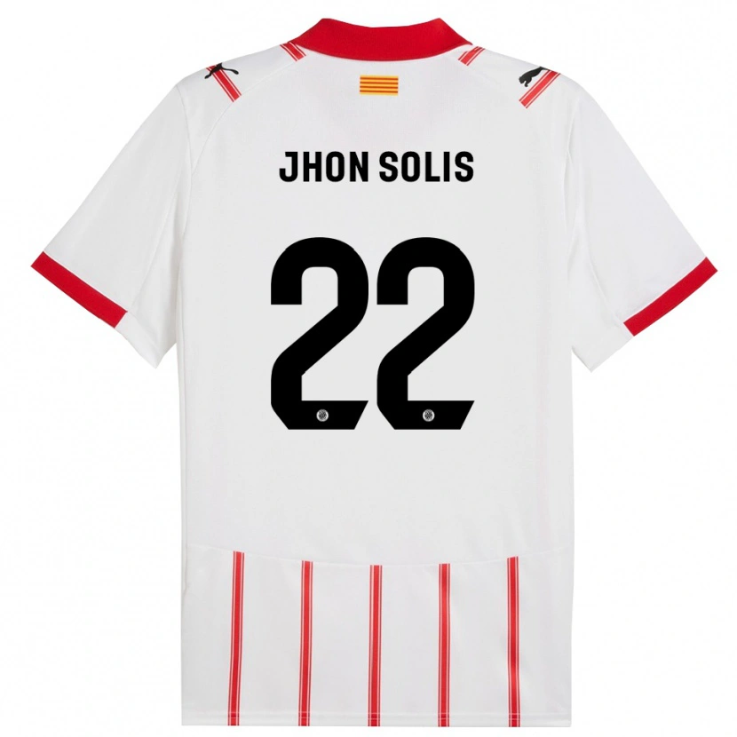 Danxen Herren Jhon Solís #22 Weiß Rot Heimtrikot Trikot 2025/26 T-Shirt Österreich