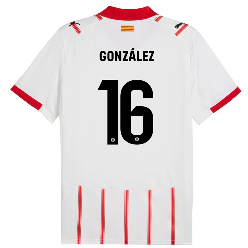 Danxen Herren Lau González #16 Weiß Rot Heimtrikot Trikot 2025/26 T-Shirt Österreich
