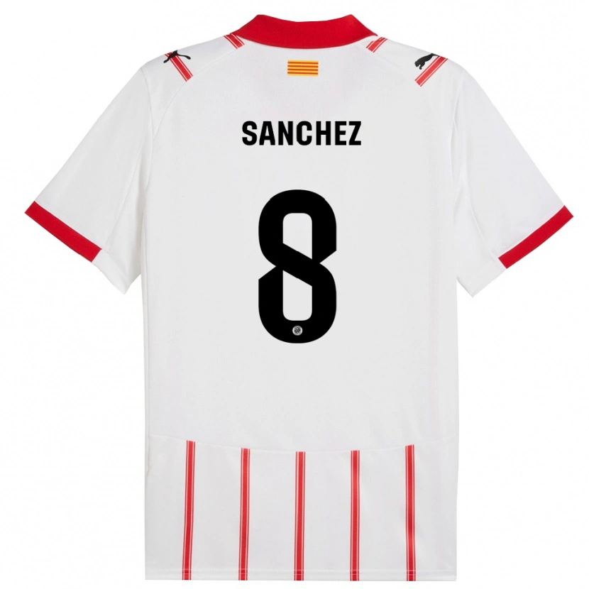 Danxen Herren Miguel Ángel Sánchez #8 Weiß Rot Heimtrikot Trikot 2025/26 T-Shirt Österreich